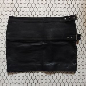 Saint Laurent Leather Skirt